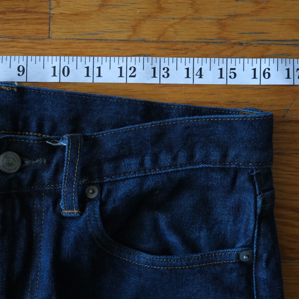 J.Crew 484 Slim Fit Jeans Dark Indigo Blue Denim Fits 32x29 Casual Classic - Picture 4 of 9